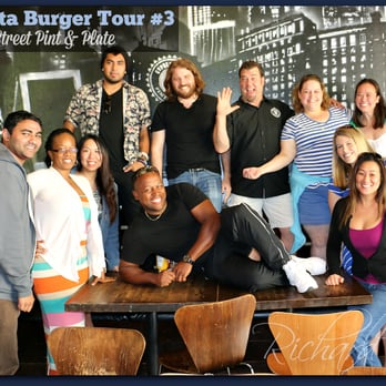 Atlanta Burger Tour - Burger Tour #3 - Group pic @ Cypress Street. Everyone insisted I lay across the center :-p - Burgers Near Me