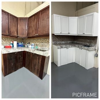 HandyJoe - Cabinet painting 
Before/after - Handyman Near Me