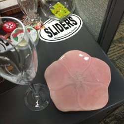 Ed Ball Bldg COJ - I got four plates and two wine glasses!