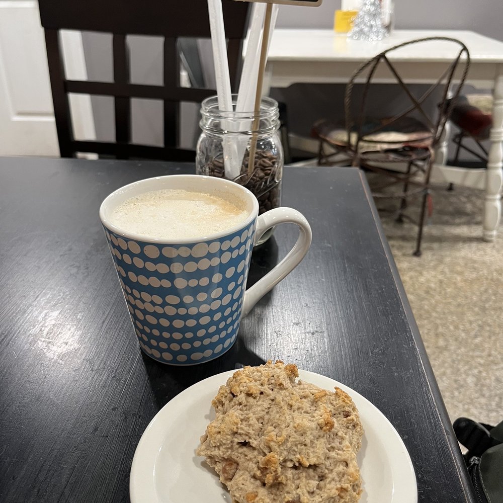 The 905 Cafe - Latte and apple scone - Coffee & Tea Near Me - Melbourne, Florida The 905 Cafe - Latte and apple scone - Coffee & Tea Near Me - Melbourne, Florida