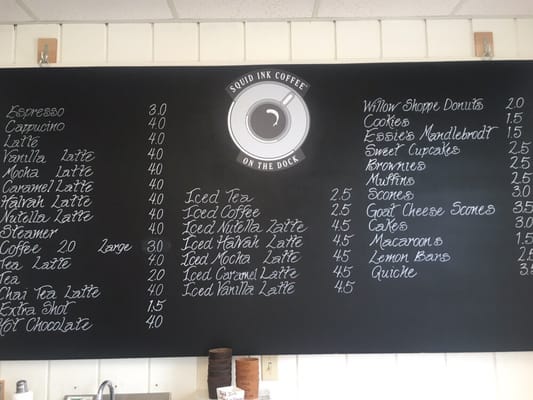Menu photo 1 Squid Ink Coffee Port Clyde, ME