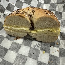 JT's Bagels - Egg and cheese w/everything seasoning