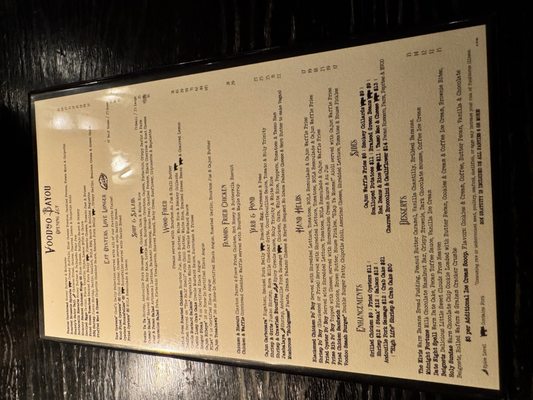 Menu photo 6 Voodoo Bayou Orlando, FL Menu photo 6 Voodoo Bayou Orlando, FL