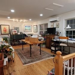 Hershey Art Gallery & Gifts - Relax in the 2nd floor gallery/studio. Enjoy the art or sit comfortably and enjoy browsing through the vast, private collection of art books