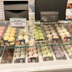 Trying a frozen mango mochi