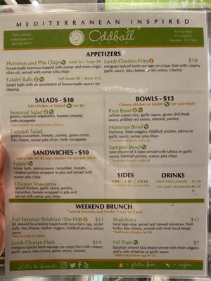Menu photo 3 Oddball Eats Houston, TX