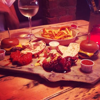 Luck Lust Liquor & Burn - Fear and Loathing sharing platter with fries and white wine spritzer - Mexican Near Me - Manchester, XGM Luck Lust Liquor & Burn - Fear and Loathing sharing platter with fries and white wine spritzer - Mexican Near Me - Manchester, XGM