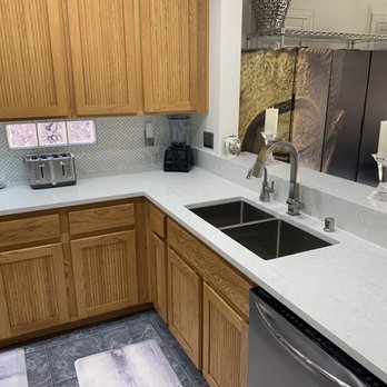 Ornelas Granite - Magnificent waterfall backsplash to service bar... plus stellar plumbing by Fernando! - Countertop Installation Near Me Ornelas Granite - Magnificent waterfall backsplash to service bar... plus stellar plumbing by Fernando! - Countertop Installation Near Me