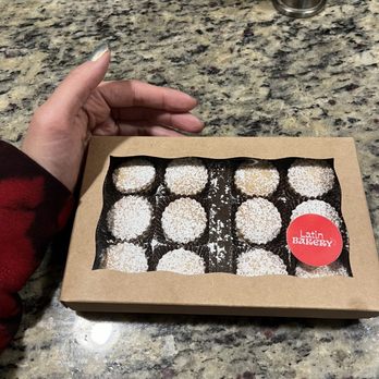 Latin Bakery Austin - The size of the alfajor in comparison to my hand - Custom Cakes Near Me - Austin, Texas