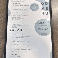Blue Sky Cafe - Menu