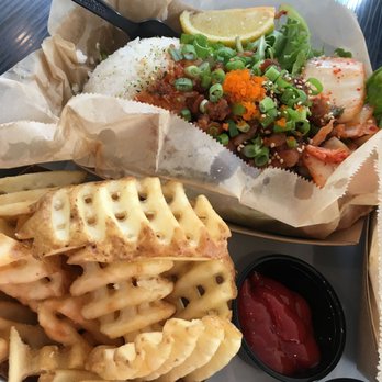 KoJa Kitchen - Plain fries with chicken bowl - Asian Fusion Near Me - Berkeley, California KoJa Kitchen - Plain fries with chicken bowl - Asian Fusion Near Me - Berkeley, California