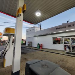 Trackside Truck Stop - Trackside Truck Stop is a Shell gas station.