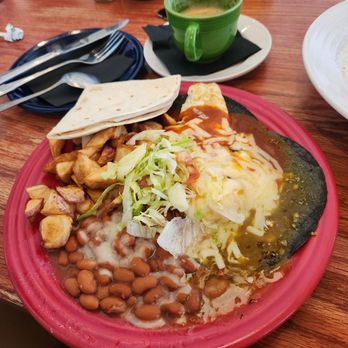 The Range Cafe - Carne adovda and grits - Mexican Near Me - Albuquerque, New Mexico