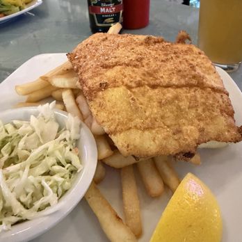 Salt Water Grille - Fish and chips with malt vinegar and Sam Summer = perfection! - Seafood Near Me - Danvers, Massachusetts Salt Water Grille - Fish and chips with malt vinegar and Sam Summer = perfection! - Seafood Near Me - Danvers, Massachusetts