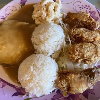 Hawaiian Sun B.B.Q - Locomoco/Mochiko chicken combo - Hawaiian Near Me - Everett, Washington