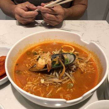 Mama's Kitchen - Seafood ramen. Pretty spicy. - Korean Near Me - Bellevue, Washington Mama's Kitchen - Seafood ramen. Pretty spicy. - Korean Near Me - Bellevue, Washington