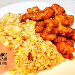 Thai D Cuisine and Pho - Orange Chicken with shrimp fried rice