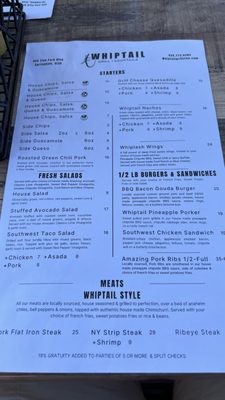 Menu photo 7 Whiptail Grill Springdale, UT