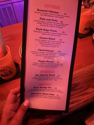 Menu photo 2 Over Under Miami, FL