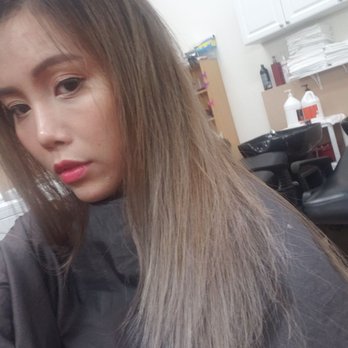 Hung's Hair Design - Hair after Long did it but before they fixed my hair. As you can see it was Grey and nothing like the pictures I showed - Hair Salons Near Me - Mesa, Arizona