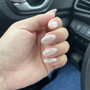 Utopia Beauty Salon - GelX with cat eye and glitter - Nail Salons Near Me - Arcadia, California