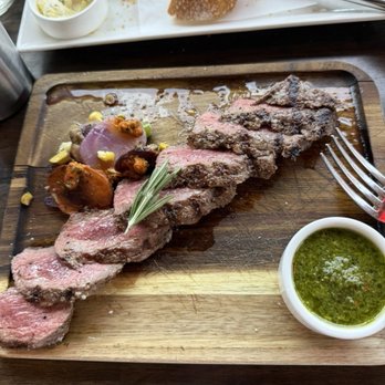 Carne RiNo - Beautiful Picanha steak. I recommend slathering ALL that sauce on the steak. - Steakhouses Near Me - Denver, Colorado Carne RiNo - Beautiful Picanha steak. I recommend slathering ALL that sauce on the steak. - Steakhouses Near Me - Denver, Colorado