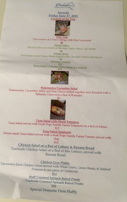 Menu photo 4 Trackside Paris, KY