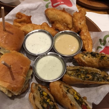 Chili's - Triple Dipper (Mini Burgers, Chicken Crisper, & Southern EggRoll) - Tex-Mex Near Me - Waipahu, Hawaii Chili's - Triple Dipper (Mini Burgers, Chicken Crisper, & Southern EggRoll) - Tex-Mex Near Me - Waipahu, Hawaii