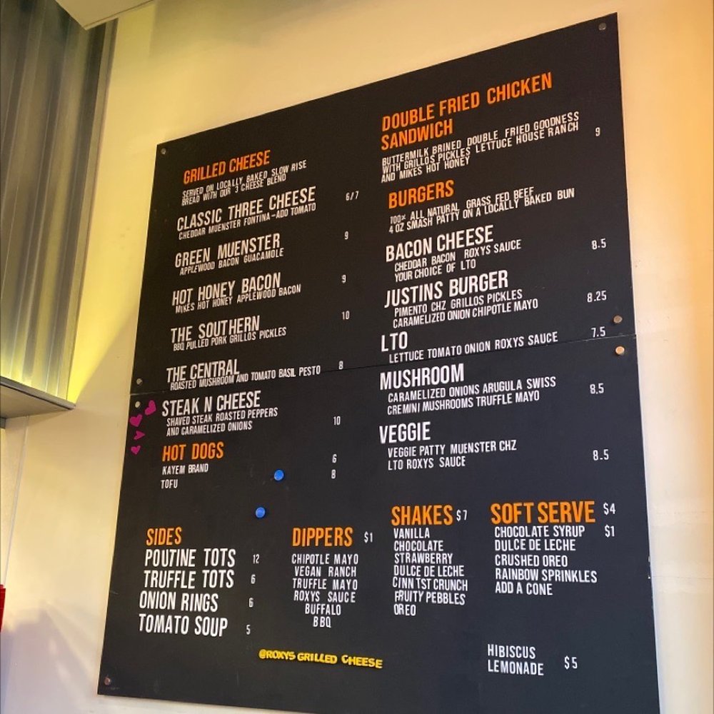 Roxy's Grilled Cheese - Menu - Sandwiches Near Me - Cambridge, Massachusetts Roxy's Grilled Cheese - Menu - Sandwiches Near Me - Cambridge, Massachusetts