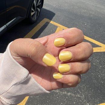 Happy Nails Boutique - Yellow chrome - Nail Salons Near Me - Chicago, Illinois Happy Nails Boutique - Yellow chrome - Nail Salons Near Me - Chicago, Illinois