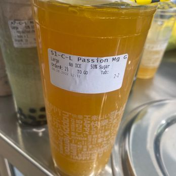 Happy Lemon - Passion Mango - Bubble Tea Near Me - San Ramon, California
