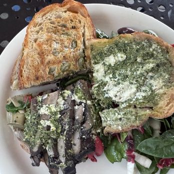 Urth Caffe - Vegan Panini Portabella pesto grilled vegetables - Coffee & Tea Near Me - Laguna Beach, California Urth Caffe - Vegan Panini Portabella pesto grilled vegetables - Coffee & Tea Near Me - Laguna Beach, California
