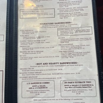 Du-Par's Restaurant - Menu - Bakeries Near Me - Los Angeles, California Du-Par's Restaurant - Menu - Bakeries Near Me - Los Angeles, California