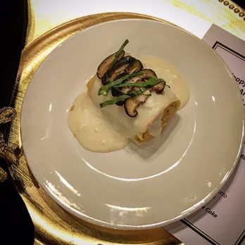 Just Eats In-Home Personal Chef Service - Mushroom Lasagna Roll with Ricotta Filling, Classic Béchamel, and Sautéed Shiitake Slices - Personal Chefs Near Me Just Eats In-Home Personal Chef Service - Mushroom Lasagna Roll with Ricotta Filling, Classic Béchamel, and Sautéed Shiitake Slices - Personal Chefs Near Me