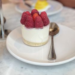 Tatte Bakery & Cafe | Assembly Row - Raspberry and strawberry topped cheesecake