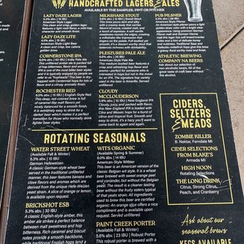 Rochester Mills Beer Co. - Drink menu - Pubs Near Me - Rochester, Michigan Rochester Mills Beer Co. - Drink menu - Pubs Near Me - Rochester, Michigan