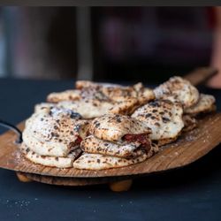 Va Fa Napoli Pizza - Dessert calzones with nutella, banana, and strawberry.