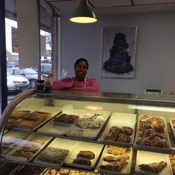 Desserts By Design - Photo of butter cookie counter with the lovely manager! - Desserts Near Me - Richboro, Pennsylvania