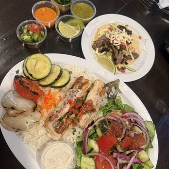 Fresh Off the Boat Fish Grill - Mahi plate, Surf n Turf Taco - Mediterranean Near Me - Tustin, California Fresh Off the Boat Fish Grill - Mahi plate, Surf n Turf Taco - Mediterranean Near Me - Tustin, California