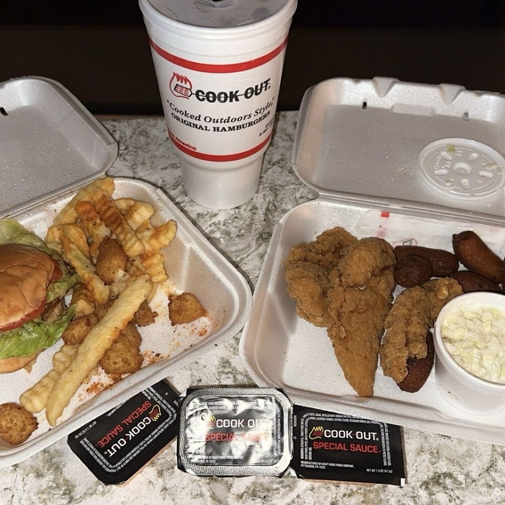 Cook Out - Cajun Chicken Sandwich, Cajun Fries, Chicken Fingers & Hushpuppies - Burgers Near Me - Memphis, Tennessee