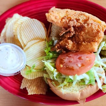 Parkside & Main - Fish Burger - New American Near Me - Rangeley, Maine