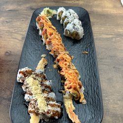 Megumi - California roll, Shrimp tempura, Godzilla roll