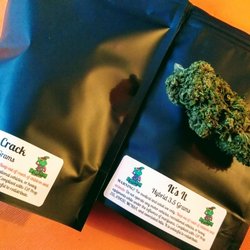 Green Frog Delivery - "It's it" is on display next to the ever productiveness of "Green Crack".