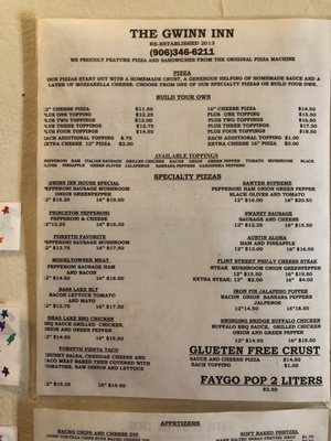 Menu photo 1 The Gwinn Inn Gwinn, MI Menu photo 1 The Gwinn Inn Gwinn, MI