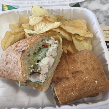 Crust Kitchen - Chicken pesto sandwich with goat cheese - Pizza Near Me - San Diego, California