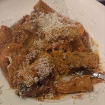 Casa Americo - Rigatoni Jambalaya pasta with shrimp, chicken, Italian sausage - Italian Near Me - Milton, Ontario