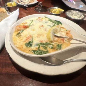 Pappadeaux Seafood Kitchen - Shrimp & Crawfish Fondeaux with no mushrooms - Seafood Near Me - Houston, Texas Pappadeaux Seafood Kitchen - Shrimp & Crawfish Fondeaux with no mushrooms - Seafood Near Me - Houston, Texas