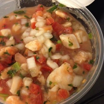 Roe Seafood Restaurant - Ceviche-whitefish, shrimp, leche de tigre. June 2012. $6.95. DELICIOUS. On the spicy side. - Seafood Near Me - Long Beach, California Roe Seafood Restaurant - Ceviche-whitefish, shrimp, leche de tigre. June 2012. $6.95. DELICIOUS. On the spicy side. - Seafood Near Me - Long Beach, California