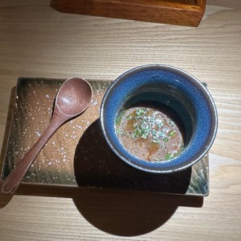 Aiko & Mumu - Omakase - Chawanmushi- Custard with miso and scallions - Sushi Bars Near Me - Doral, Florida Aiko & Mumu - Omakase - Chawanmushi- Custard with miso and scallions - Sushi Bars Near Me - Doral, Florida
