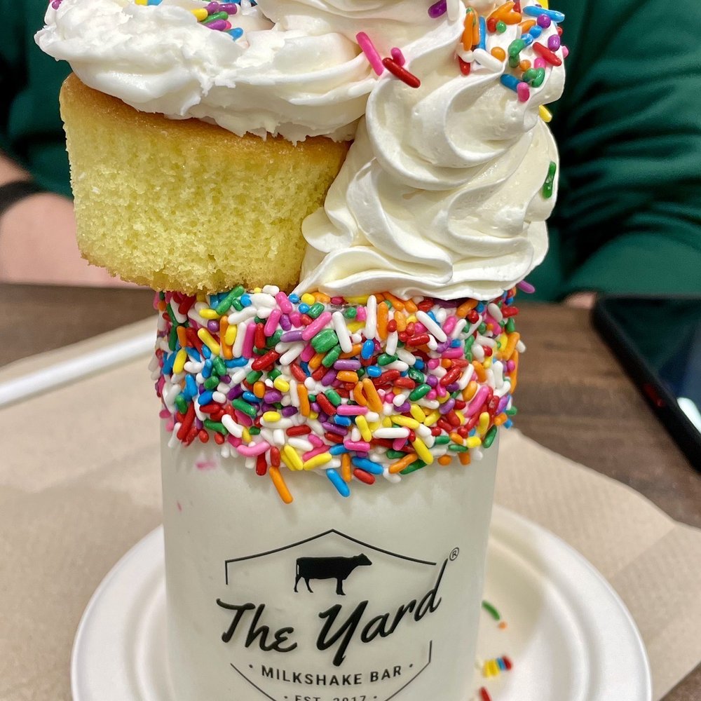 The Yard Milkshake Bar - Birthday Cake milkshake - Ice Cream & Frozen Yogurt Near Me - St. Petersburg, Florida The Yard Milkshake Bar - Birthday Cake milkshake - Ice Cream & Frozen Yogurt Near Me - St. Petersburg, Florida